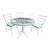 Lee L. Woodard and Sons Iron Dining Set For Sale