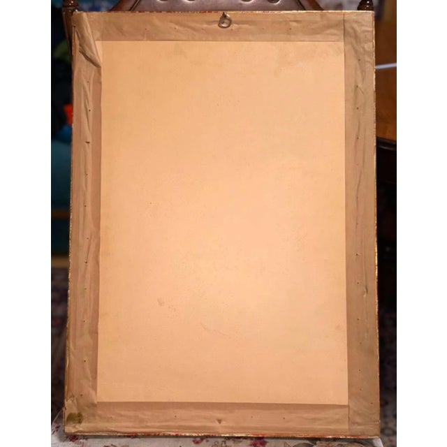 Carl Friedrich Heinrich Werner, Two Men Talking in Front of the Süleymaniye Mosque in Istanbul, 1800s, Pencil and Watercolor, Framed For Sale - Image 8 of 9