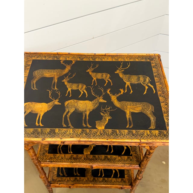 19th Century English Decoupage Side Table For Sale In Nashville - Image 6 of 7