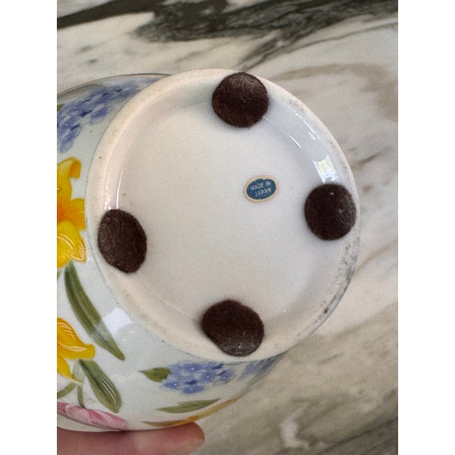 Vintage Made in Japan Floral Motif Ginger Jar For Sale In Seattle - Image 6 of 8