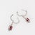 Metal 5.8Ct Madagascar Ruby Earrings With Natural Diamond Accents: Solid 14k Gold, 8mm, Pair For Sale - Image 7 of 7