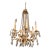Italian Gilt Metal Chandelier For Sale