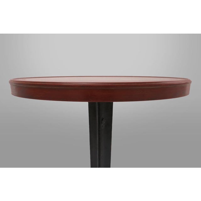 Cast Iron Bistro Table with Bakelite Top from Louis Vuitton, France, 1930s For Sale - Image 4 of 12