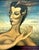 This painting is a distinguished example of vintage surrealism by Fabio Lemus, a mid-century artist working in Chile noted...