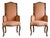 Wood Frame Upholstered Dining Arm Chair For Sale