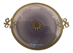 1940s French Amethyst Hollywood Regency Dish