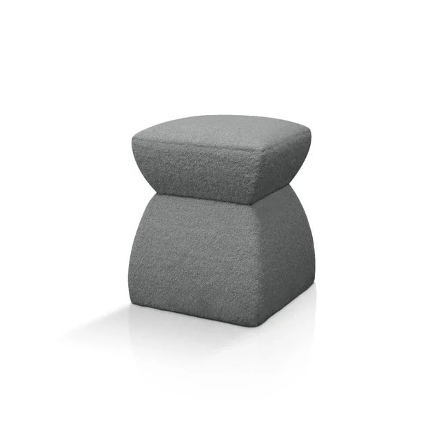 Cusi Pouf in Loft Grey Mohair by KABINET For Sale - Image 13 of 13