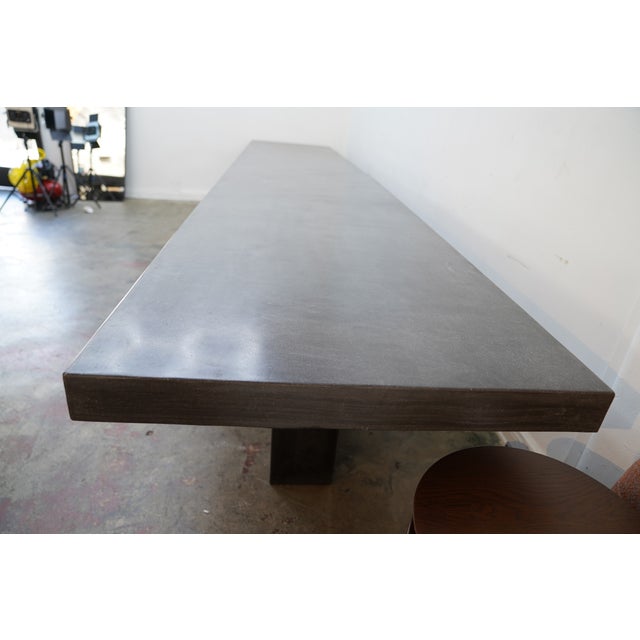 James De Wulf Custom Concrete Dining TableJames De Wulf Custom Concrete Dining Table For Sale - Image 9 of 12