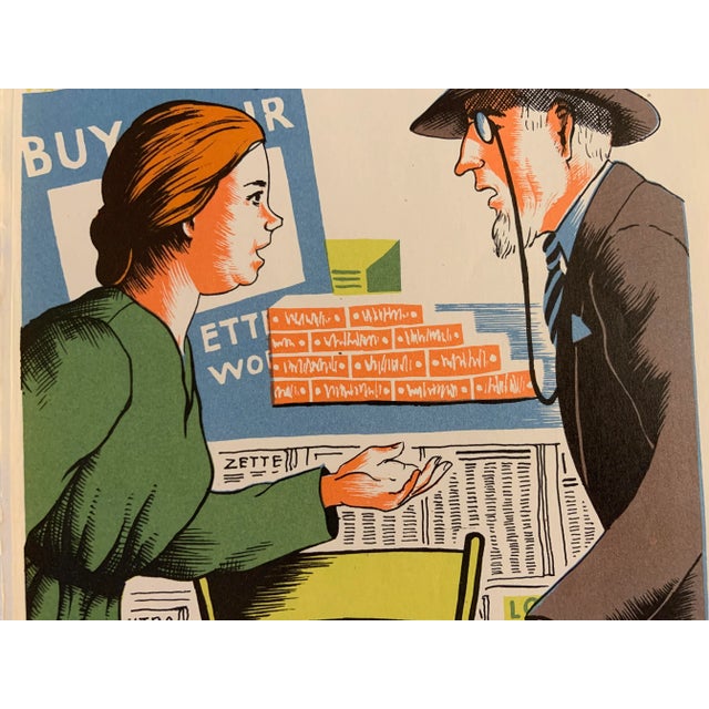 Illustration 1946 Scottie Dog and Doll Print Illustrations - a Pair For Sale - Image 3 of 6