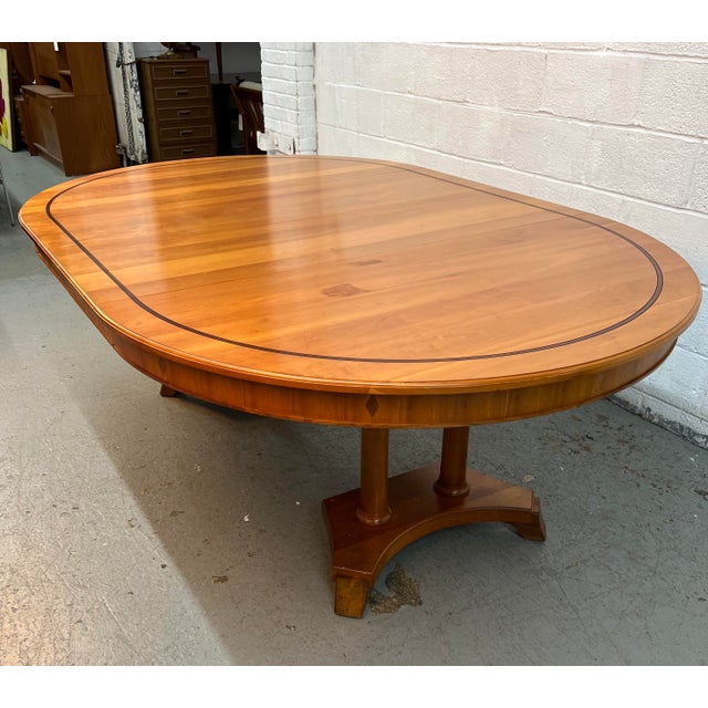 Vintage Expanding Cherry Dining Table by Stickley For Sale - Image 10 of 16