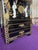 Black Vintage Chinese Asian Black Lacquer Mop Chinoiserie Table Top Cabinet For Sale - Image 8 of 12