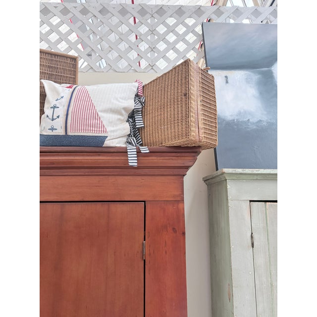 Cinnamon Antique 19th Century Pine Pantry Cabinet For Sale - Image 8 of 11