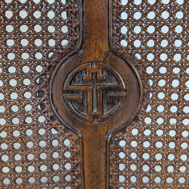 Drexel Chinoiserie Style Oval Dining Table With 8 Chairs For Sale - Image 13 of 15