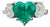 3.11 Ct Gia Certified Colombian Emerald & Diamond Ring Size 6.5 For Sale
