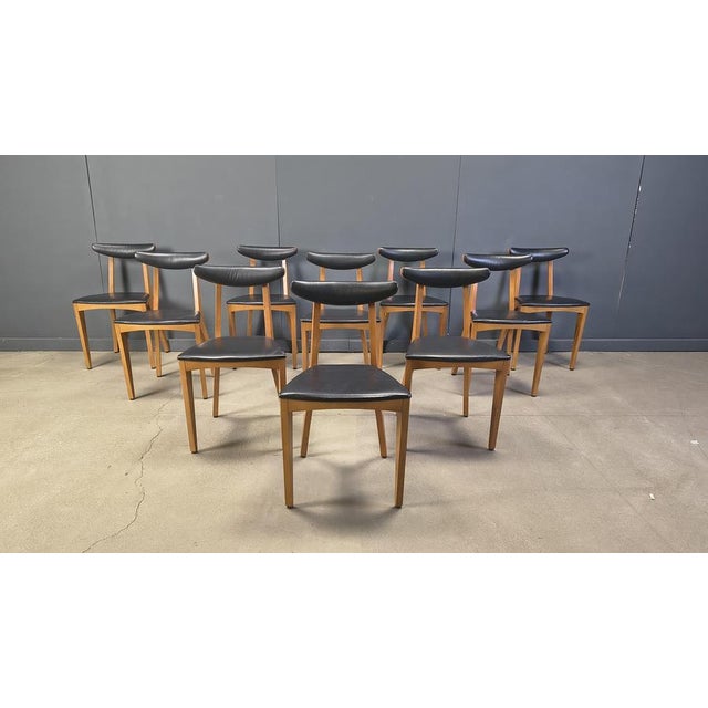 Mid-Century Belgian Dining Chairs, 1960s, Set of 10 For Sale - Image 15 of 17