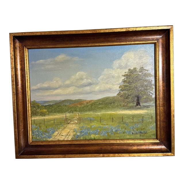 Vintage Original Landscape Oil Painting For Sale