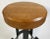 Modern Mid 20th Century Industrial Wood and Steel Stool For Sale - Image 3 of 5