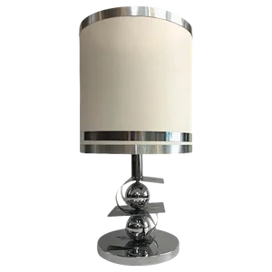 Italian 1970s Sculptural Chrome Table Lamp
