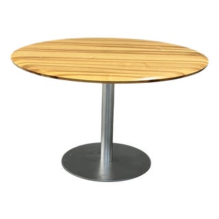 Aluminium and Wood Dining Table For Sale