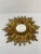 Mid-Century Modern Vintage 1970s French Gilded 13.5" Sunburst Wall Mirror For Sale - Image 3 of 18
