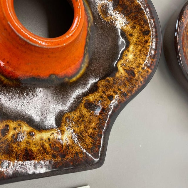 Fat Lava Ceramic Wall Lights from Hustadt Leuchten, Germany, 1970s, Set of 2 For Sale - Image 14 of 18