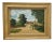 Early 20th Century "Country Road Landscape W/ Figures" Oil Painting by H. Mallett For Sale
