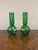1900 - 1909 Antique Green Glass Vases, 1900s, Set of 2 For Sale - Image 5 of 7