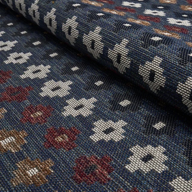 Not Yet Made - Made To Order Sample - Schumacher Ayumi Performance Fabric in Denim For Sale - Image 5 of 6