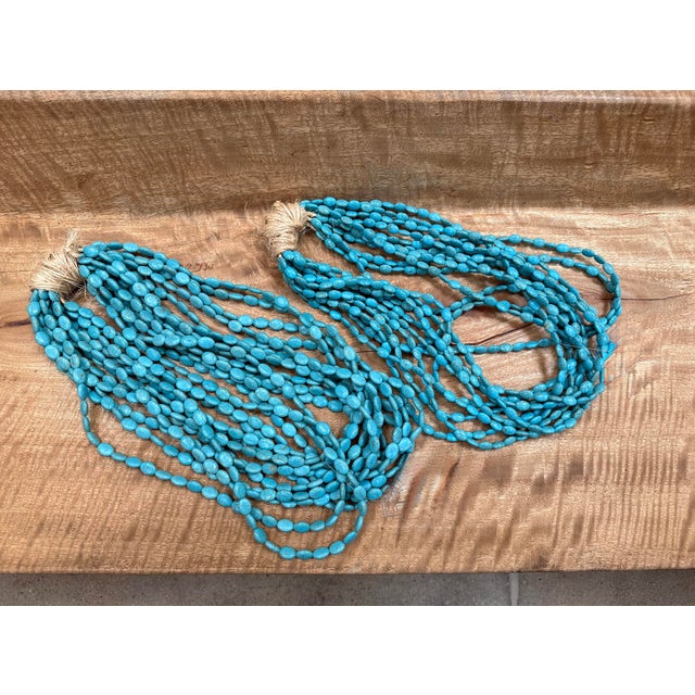 Vintage Turquoise Decorative Bead Grouping For Sale - Image 4 of 4