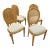 1950s Set of 4 Faux Bois Chairs For Sale