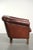 English Sheepskin Club Armchair in Dark Cognac For Sale - Image 3 of 13