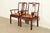 Chinoiserie Antique Chinese Carved Rosewood Armchairs With Mother of Pearl Inlay, Circa 1890s For Sale - Image 3 of 15