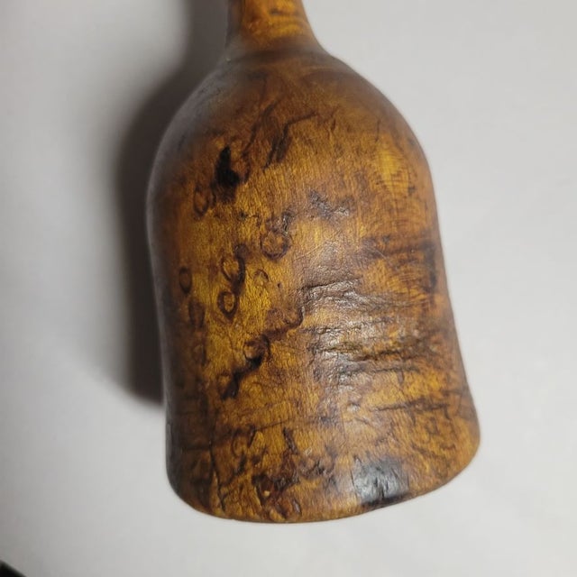 19th C Antique Primitive Burl Wood Masher For Sale - Image 4 of 4