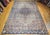 19th Century Oversized Persian Kerman Lavar Rug, Hand-Knotted Wool, Floral Pattern, Ivory & Blue,11x17 For Sale - Image 11 of 18