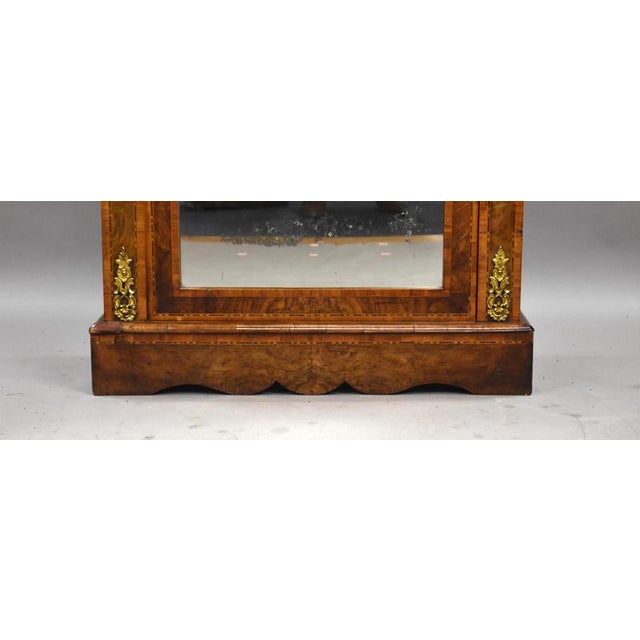 Victorian Burr Walnut Pier Cabinet, 1860 For Sale - Image 6 of 10