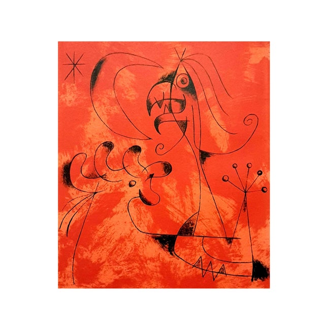 Metal From Joan Miro by Jacques Prévert and Georges Ribemont-Dessaes, Plate VI, 1956 For Sale - Image 7 of 7