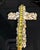 Abstract 1950s Beautiful Handmade Sea Shell Crucifix Cross 16" Height, 11” Wide, Wall Decor For Sale - Image 3 of 4