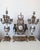 Lancini Clock with Louis XVI Style Candlesticks, 1940s, Set of 3 For Sale - Image 10 of 18