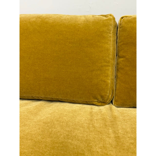 Bespoke Mohair Amber Sofa For Sale - Image 11 of 12