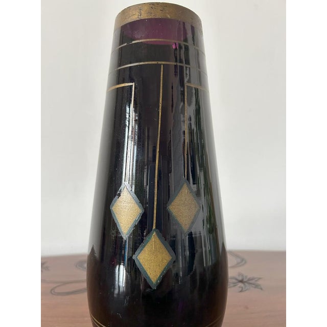 Glass Northern European Jugendstil Vase, Early 20th Century For Sale - Image 7 of 18