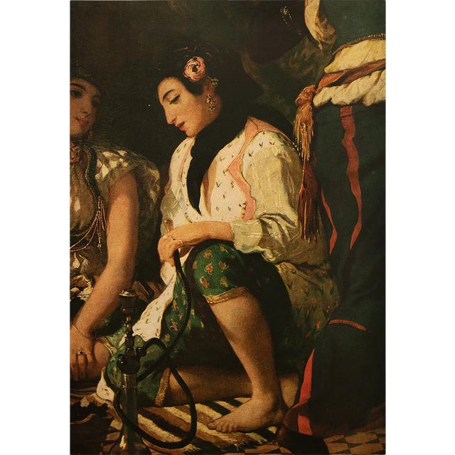 1940s After Eugene Delacroix "Women of Algiers" (Fragment) First Edition Swiss Photogravure For Sale