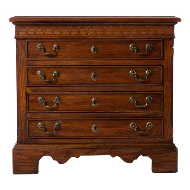 Mid 20th Century Small Quality Four Drawer Chest For Sale