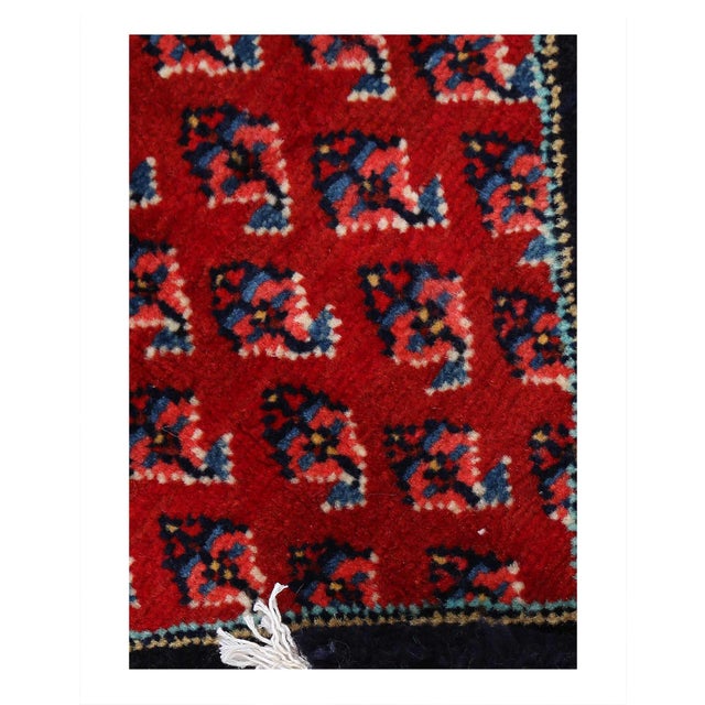 Hand knotted in the village of Serab . The rug is made from vegetable dyed wool knotted on a wool foundation. Serab is the...