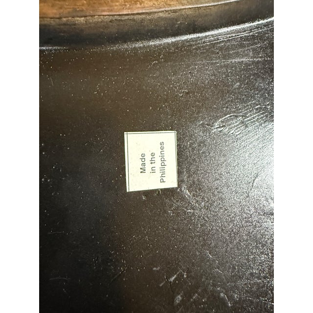 1980s Round Regency Style Center Table With Koi Motif Pedestal For Sale - Image 15 of 16