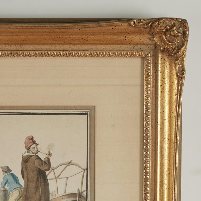 Pair of Antique Watercolors of Figures in Torre Del Greco Italy For Sale - Image 13 of 18