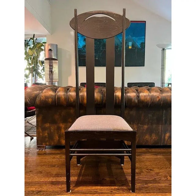 Wood Late 20th Century Set of 8 Argyle Chairs by Charles Rennie Mackintosh for Atelier International For Sale - Image 7 of 12
