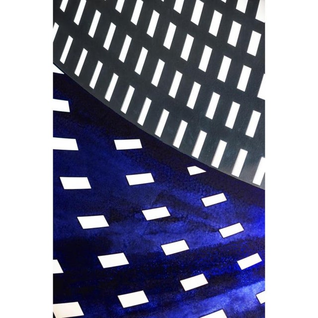 Metal Blu Di Prussia Otto Room Divider in Powder-Coated Aluminum by Altreforme For Sale - Image 7 of 9
