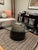 Metal Jet Engine/Turbine Coffee Table W/Round Glass For Sale - Image 7 of 8