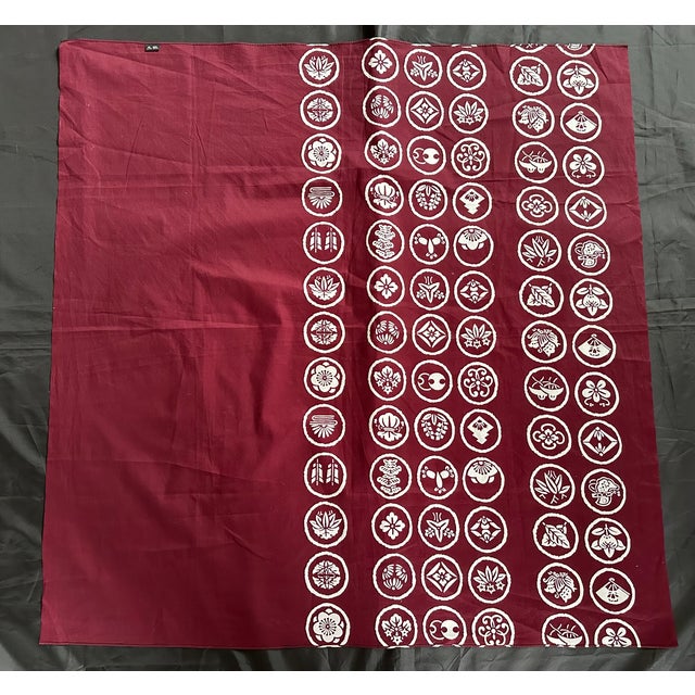 Japanese Furoshiki Cloth Textile Panel For Sale - Image 10 of 12