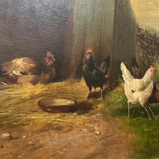 19th Century Framed Oil Painting on Canvas by Paul Henry Schouten (1864-1922) For Sale - Image 15 of 18